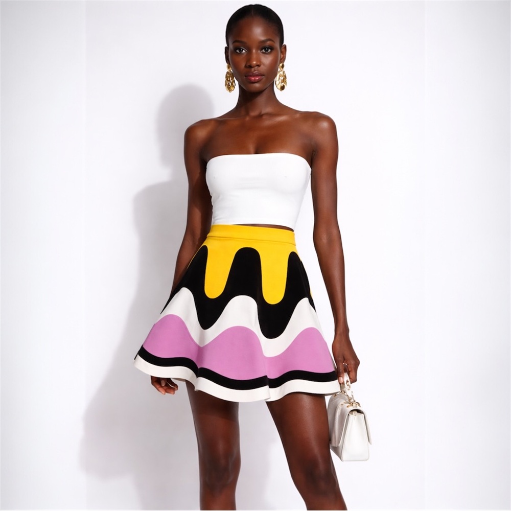 Emilio Pucci Spring 2017 Wave Skirt – Size 6